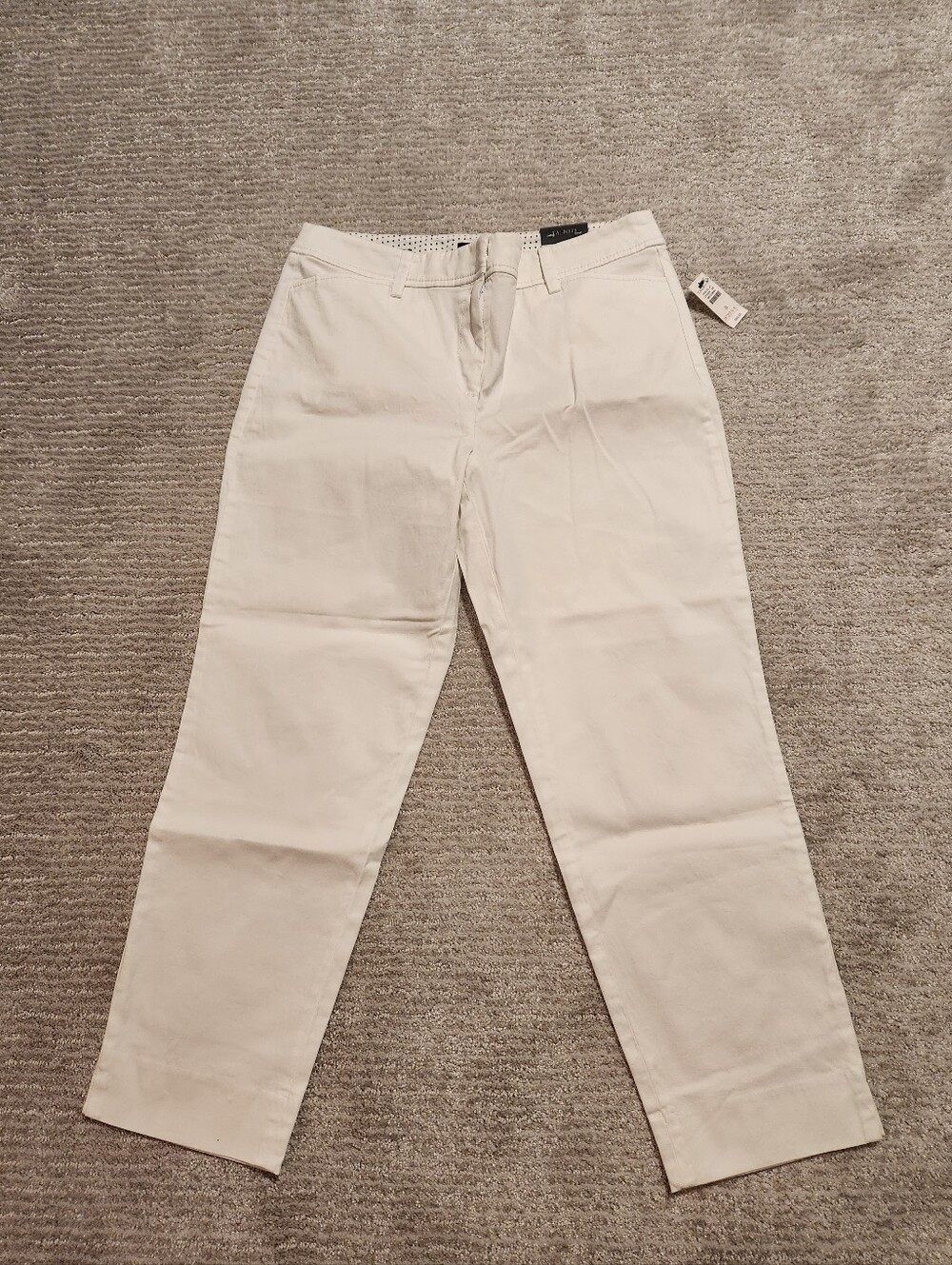 Talbots Perfect Crop Pants - White